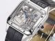 Super Clone Cartier Santos Dumont Skeleton Silver Black Leather Strap Micro Rotor (3)_th.jpg